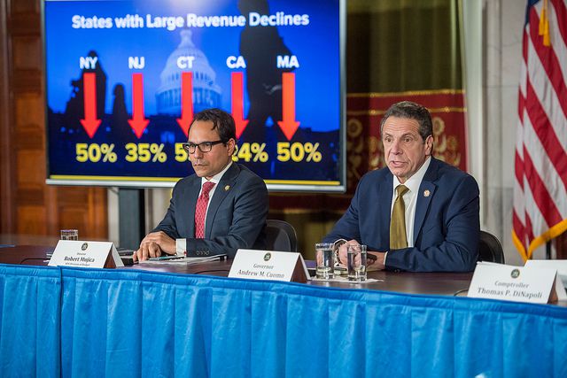 Governor Andrew Cuomo and Comptroller Thomas DiNapoli deliver an update on state revenues and SALT